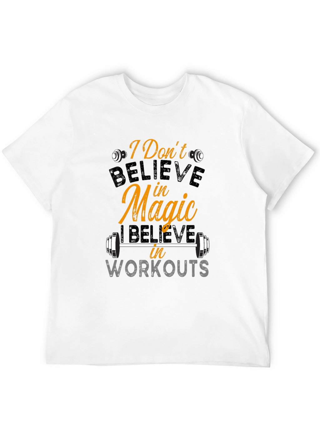 Believe In Workouts Black T-Shirt