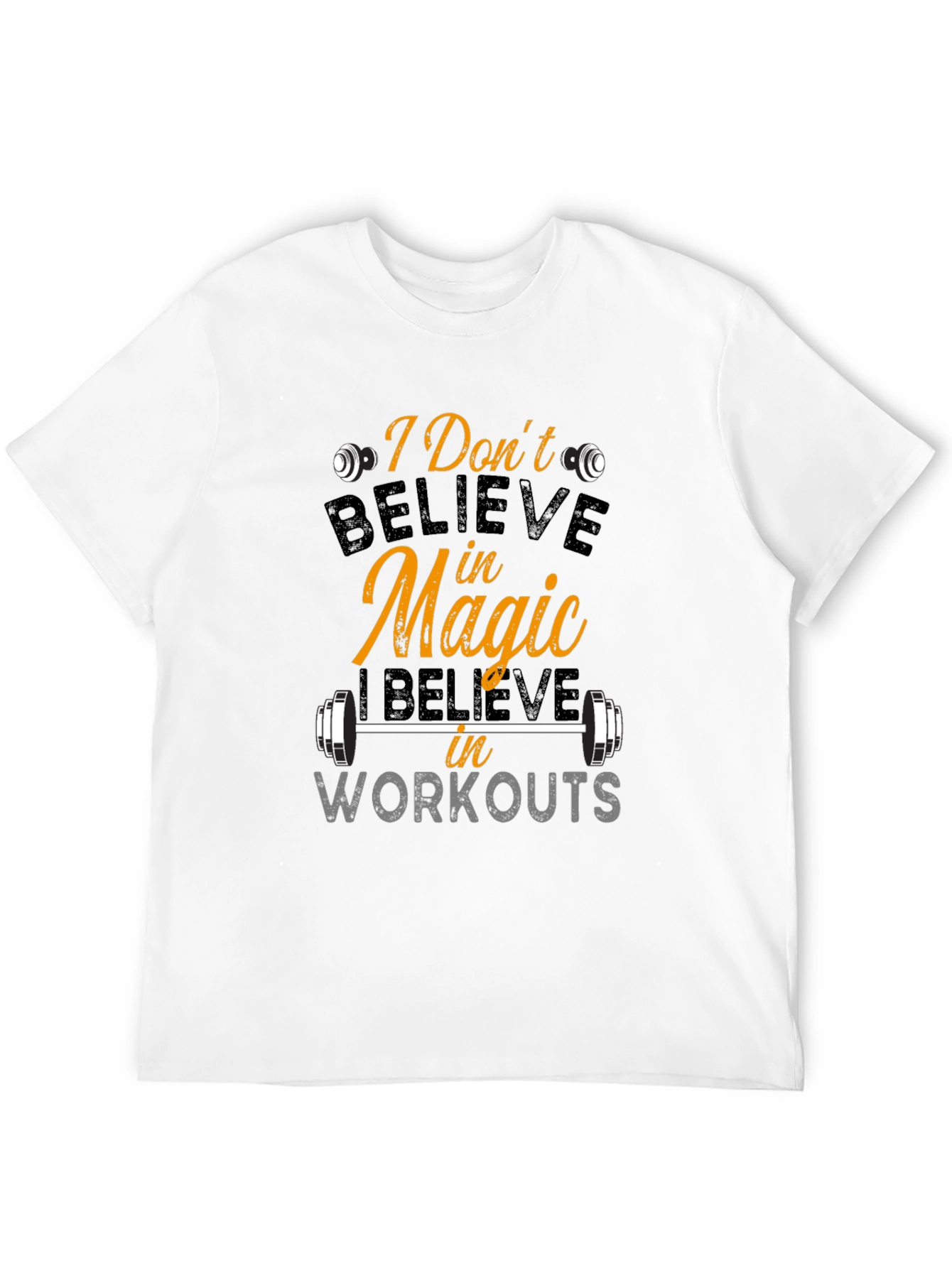 Believe In Workouts Black T-Shirt