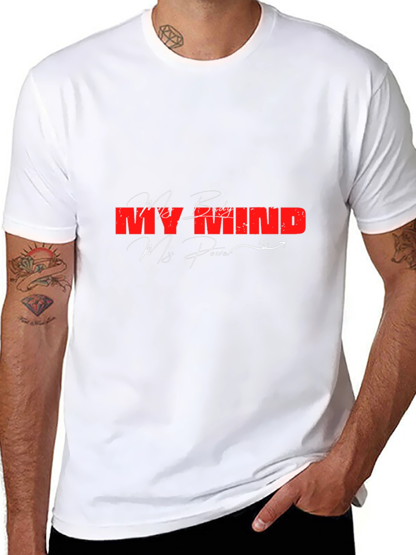 My Body Mind Power Graphic Tee - Motivational