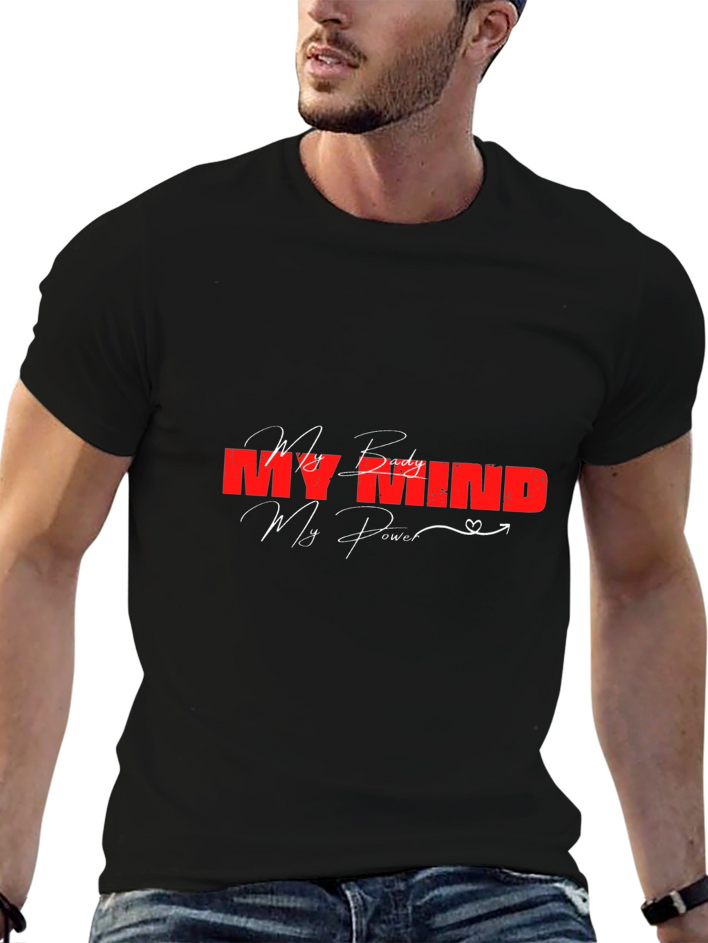 My Body Mind Power Graphic Tee - Motivational