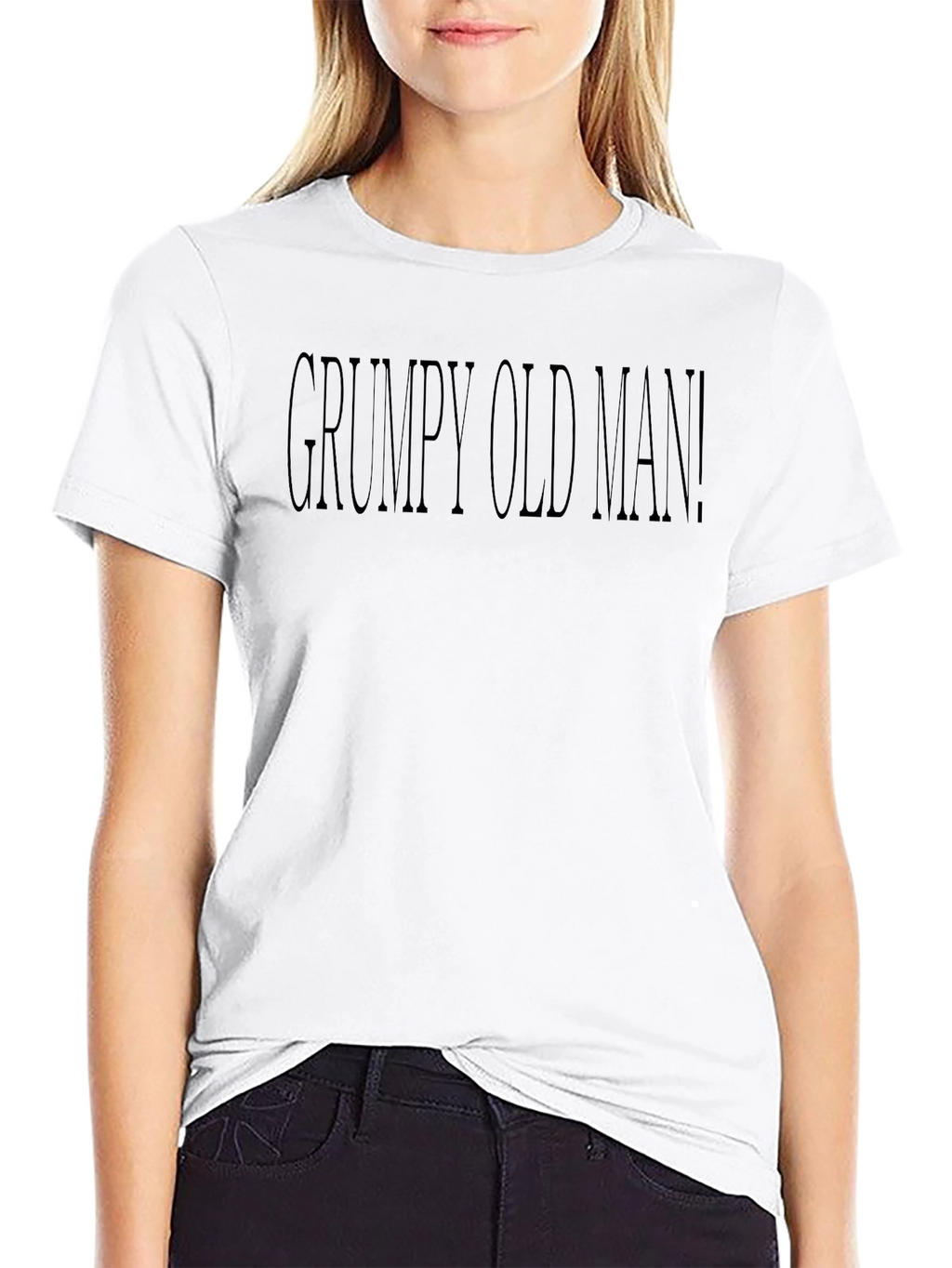 Grumpy Old Man Black Tee - Soft Cotton