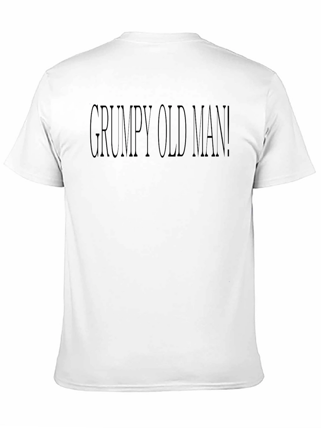 Grumpy Old Man Black Tee - Soft Cotton