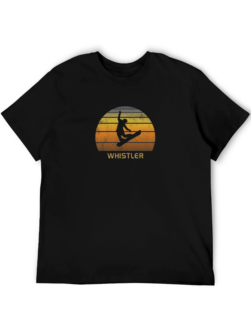 Whistler Sunset Snowboarder Graphic Tee