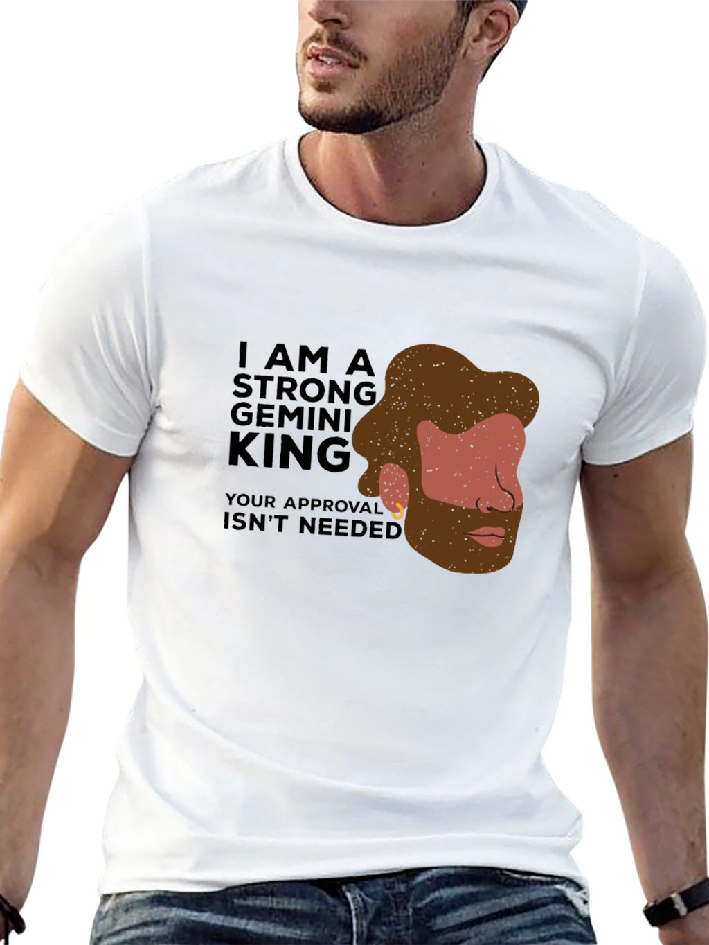 Strong Gemini King Graphic Tee