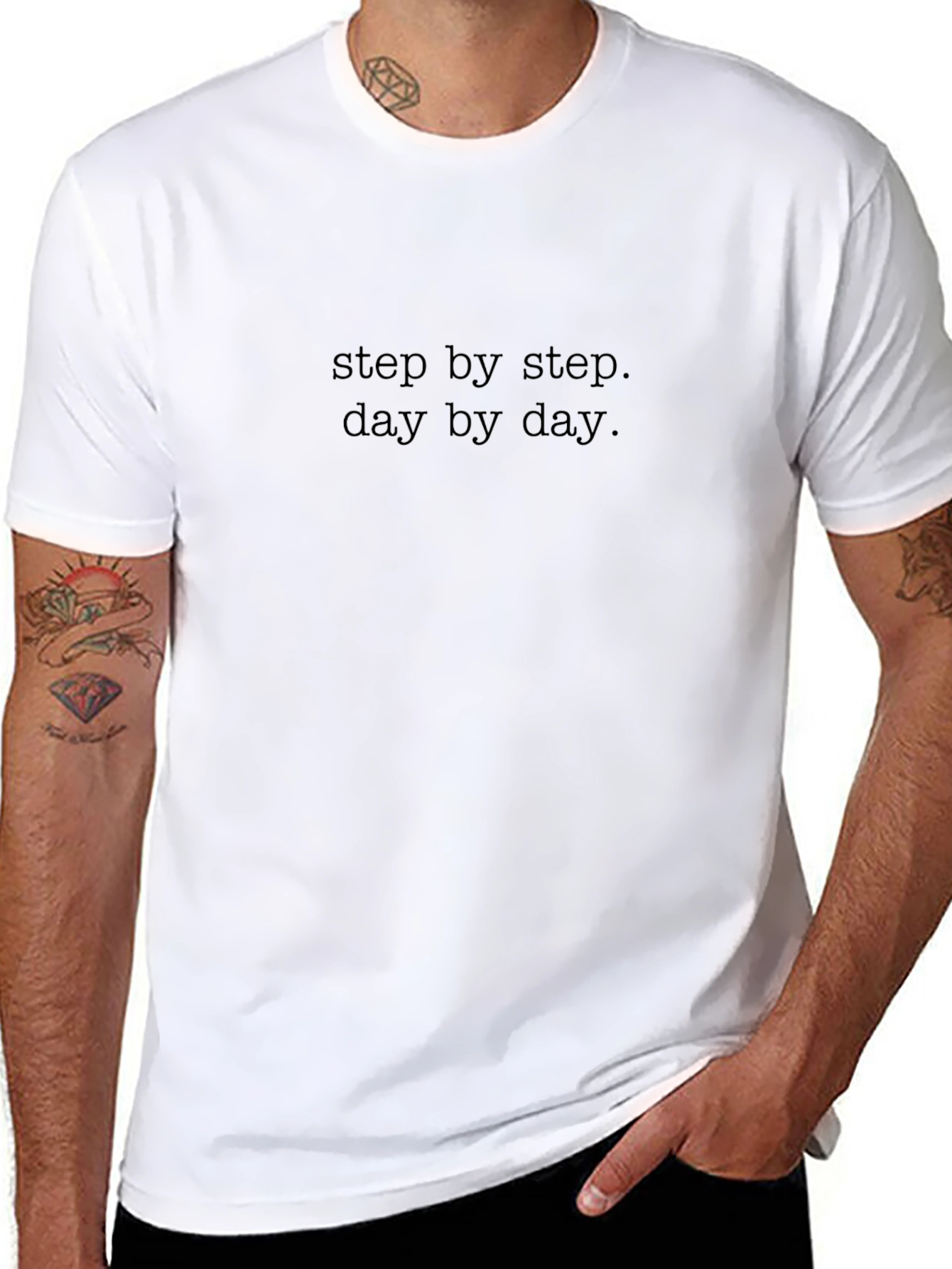 Step by Step Day by Day Graphic T-Shirt