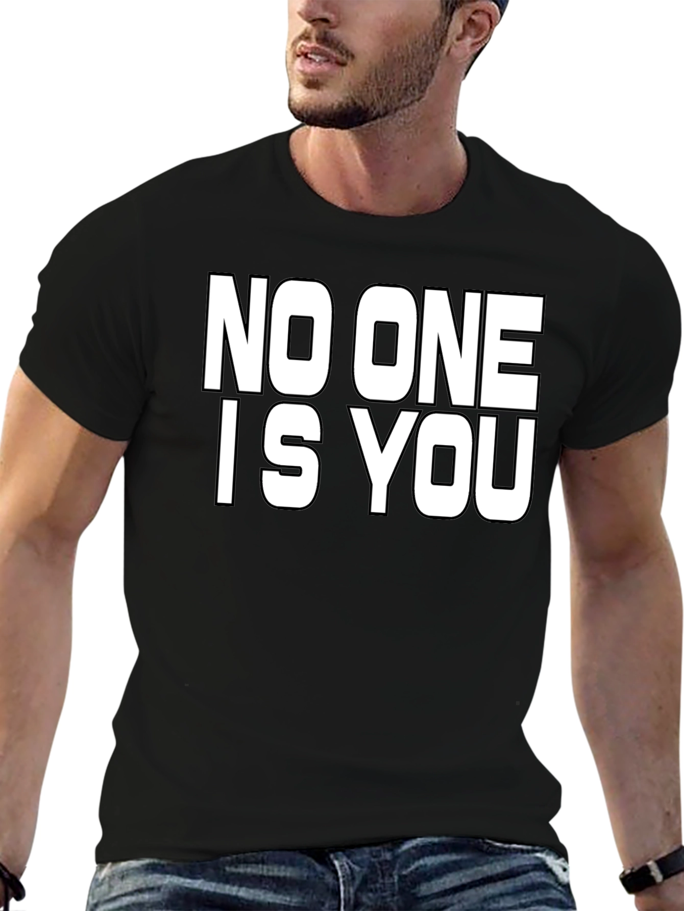 No One is You Graphic Black T-Shirt