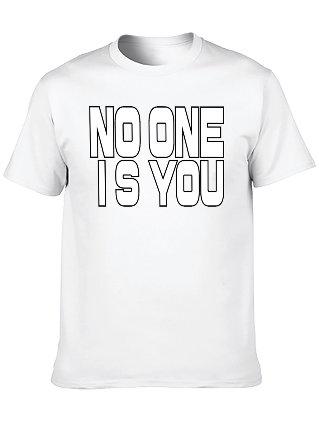 No One is You Graphic Black T-Shirt