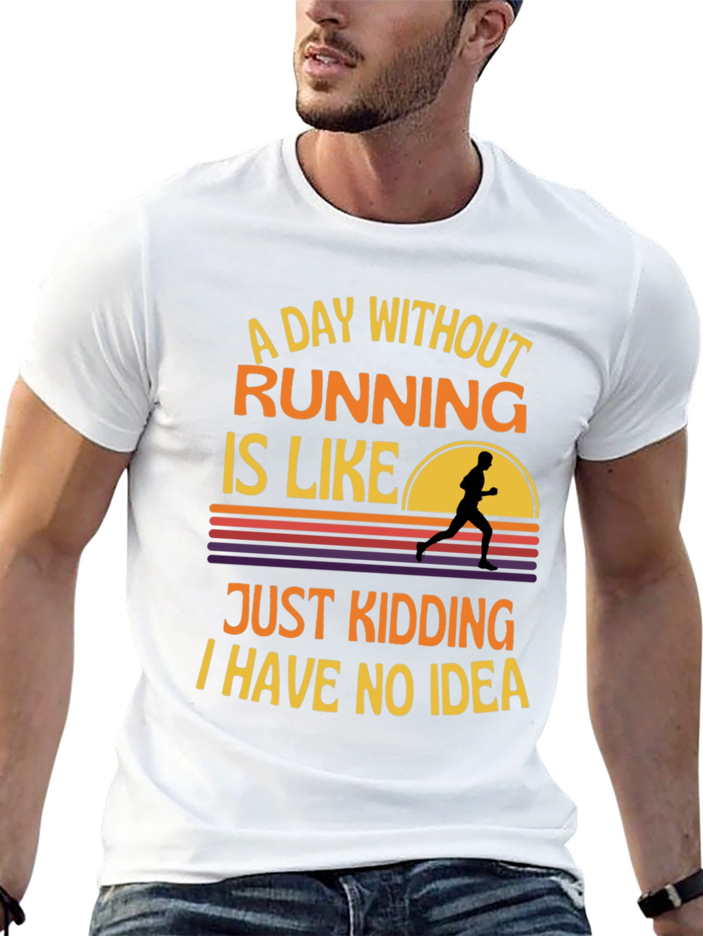 Funny Running T-Shirt - A Day Without Running
