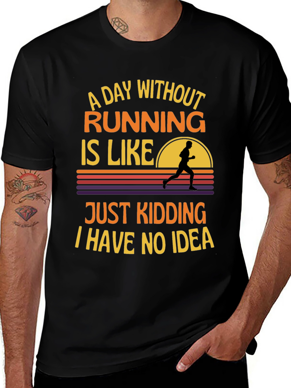 Funny Running T-Shirt - A Day Without Running
