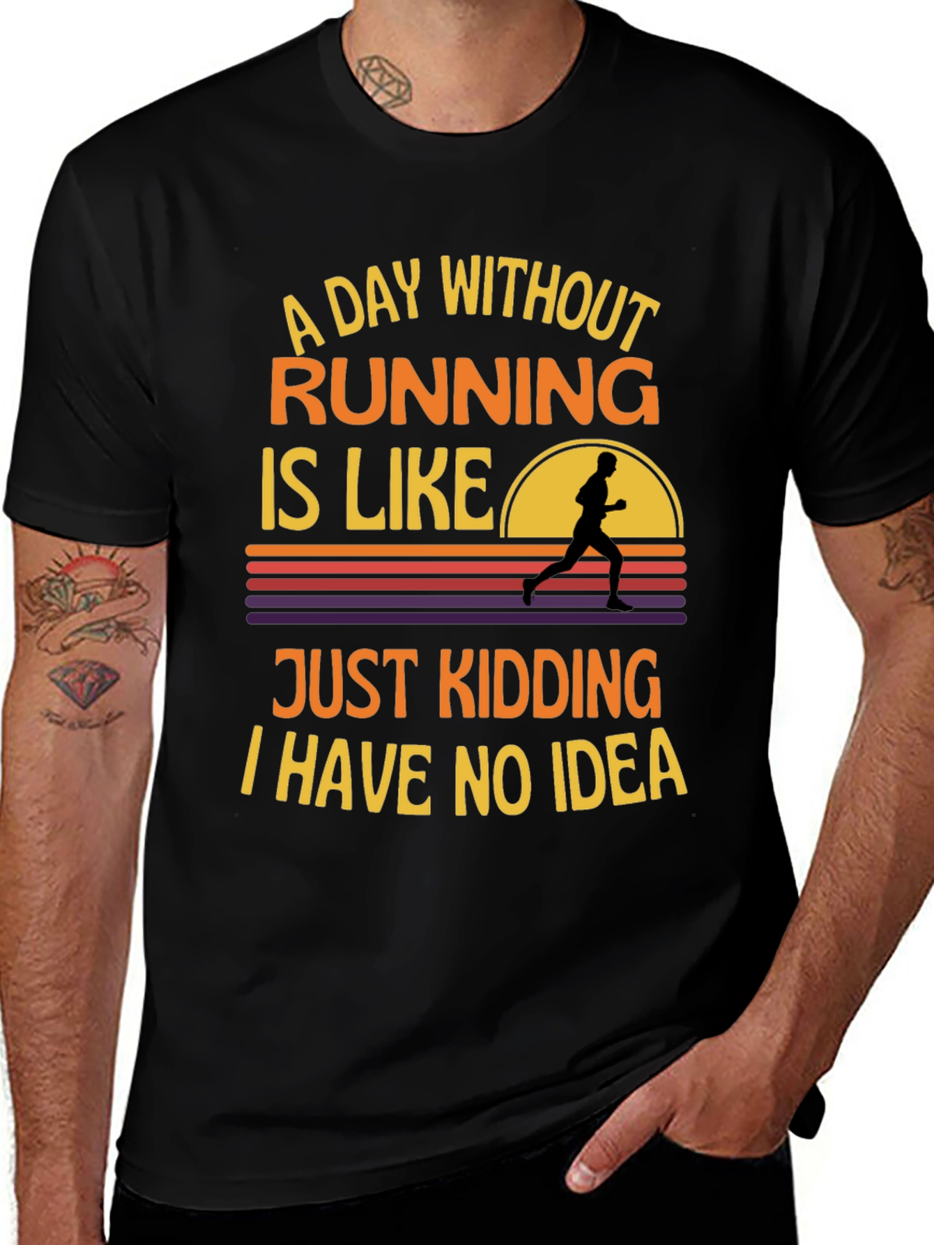 Funny Running T-Shirt - A Day Without Running