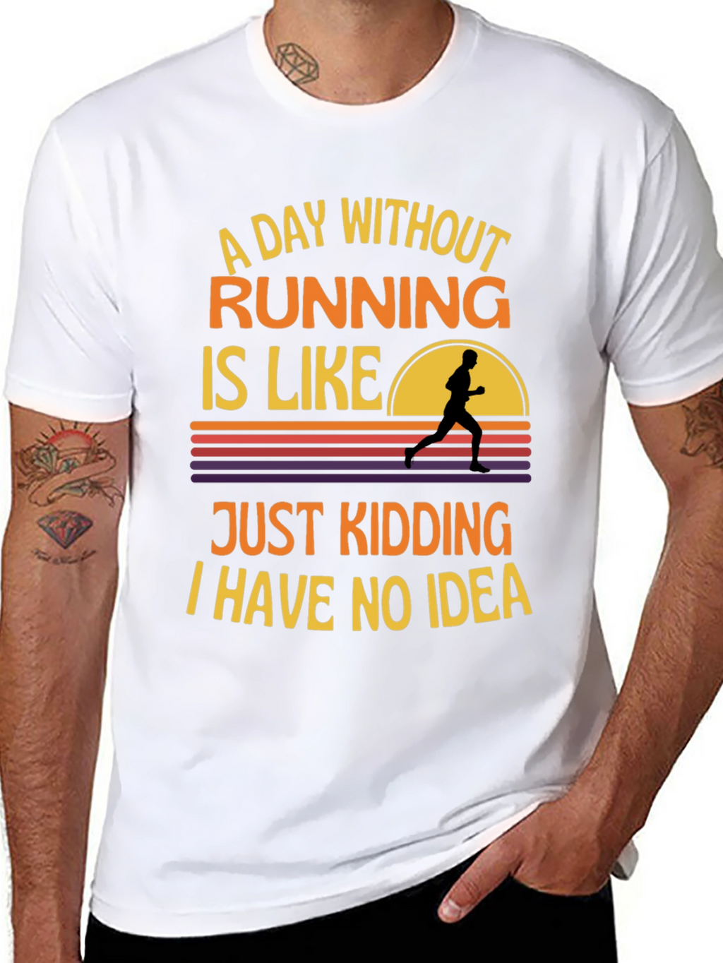 Funny Running T-Shirt - A Day Without Running