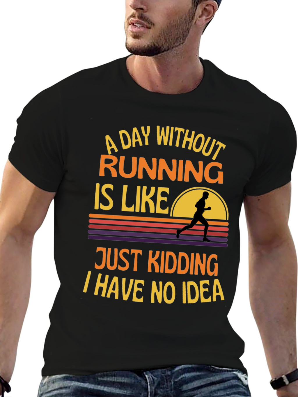 Funny Running T-Shirt - A Day Without Running