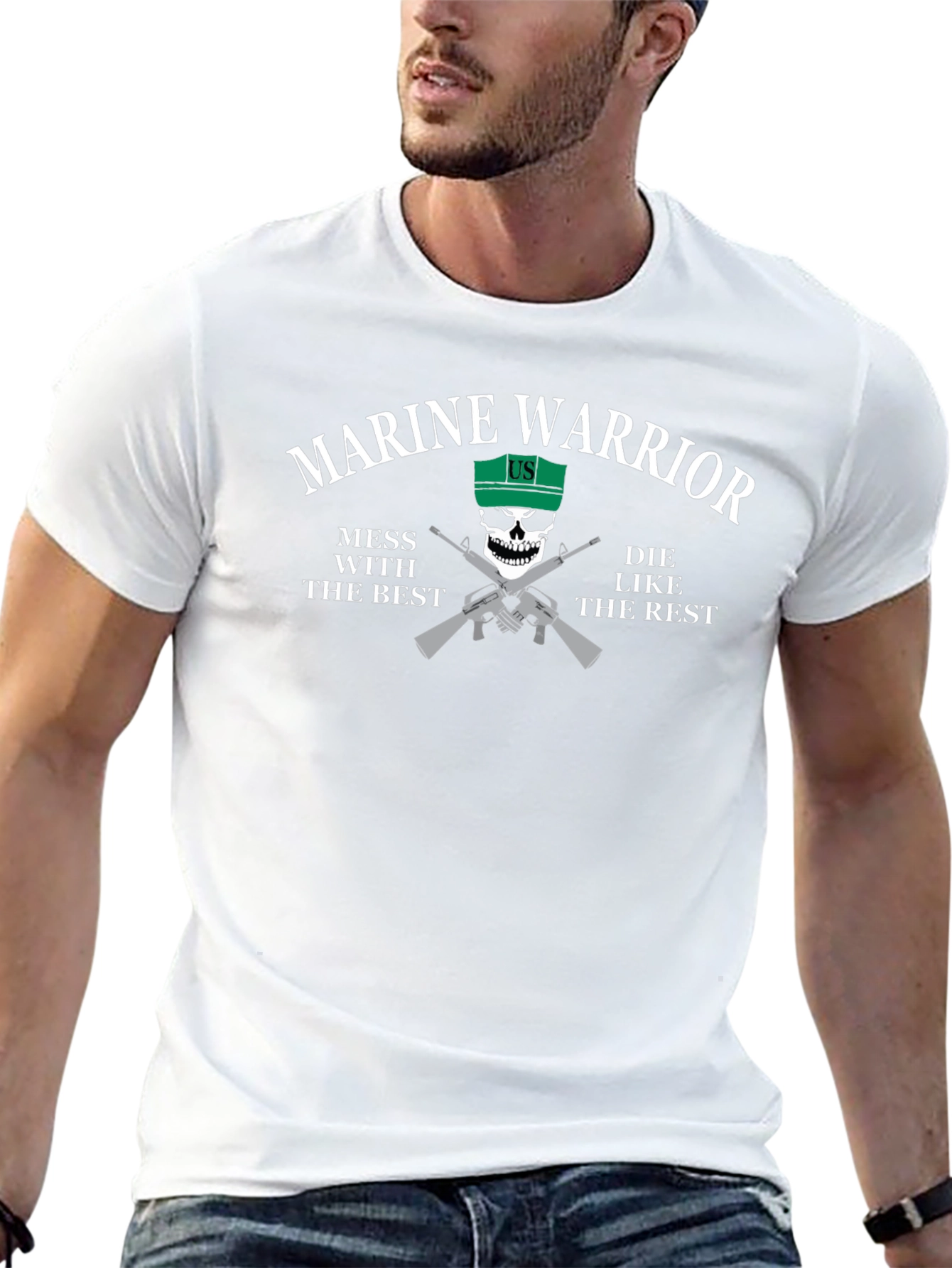 Marine Warrior Graphic T-Shirt