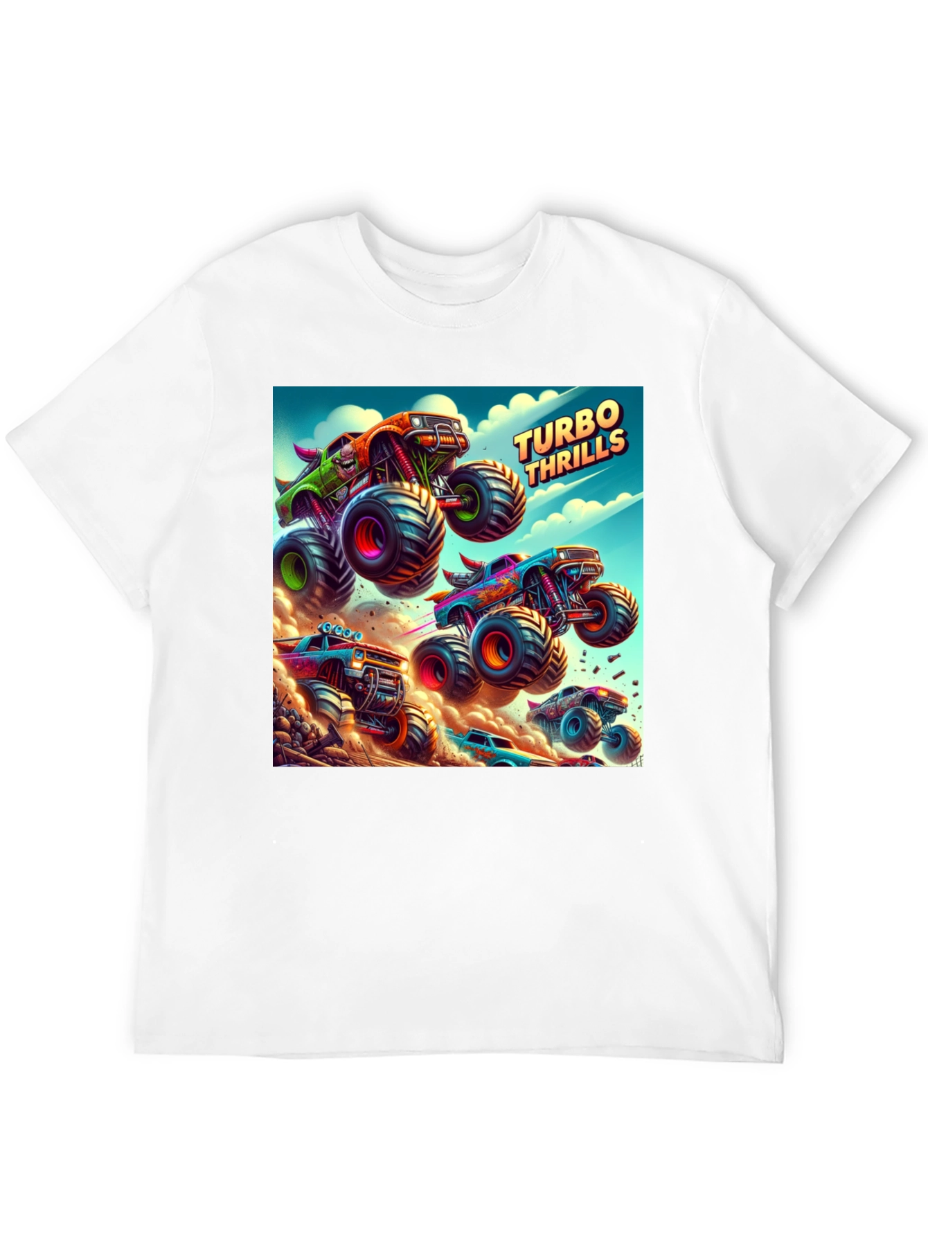 Turbo Thrills Monster Truck Graphic Tee
