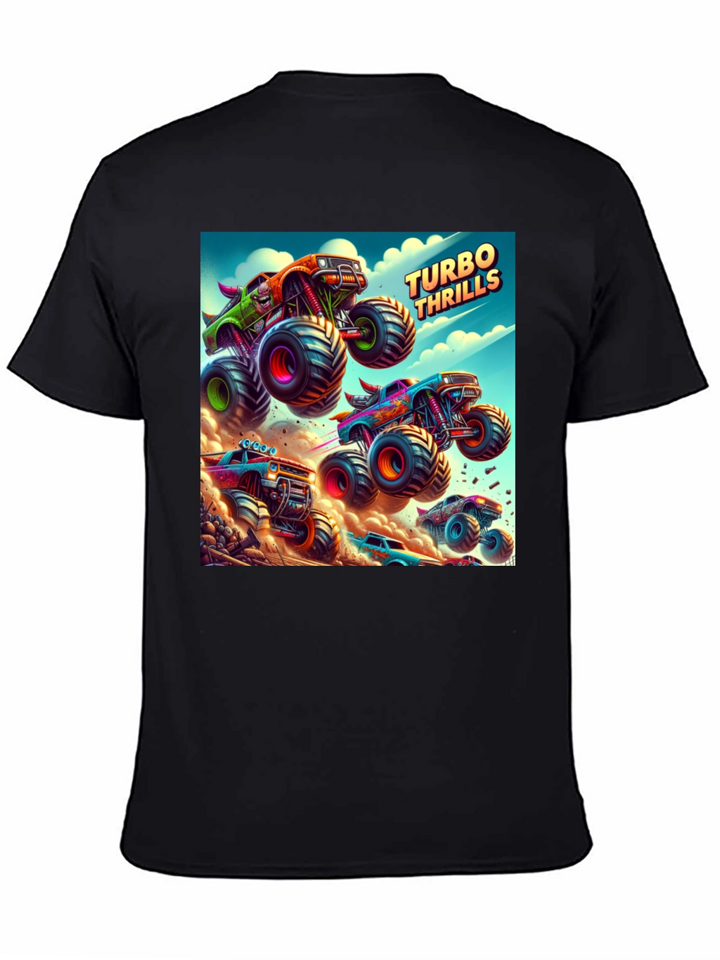Turbo Thrills Monster Truck Graphic Tee