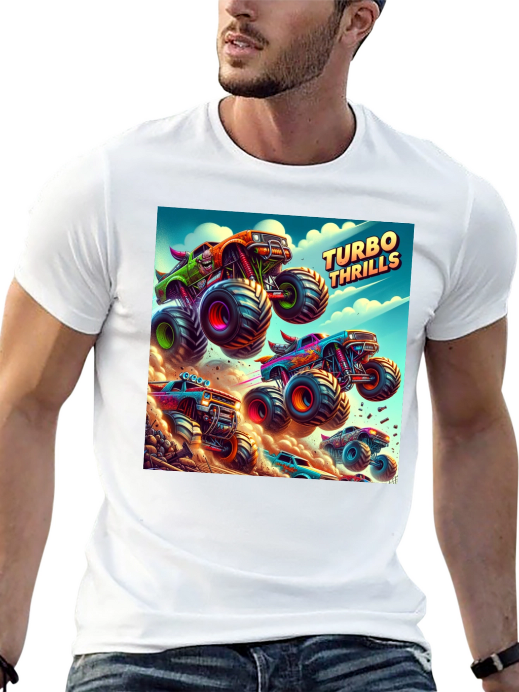 Turbo Thrills Monster Truck Graphic Tee