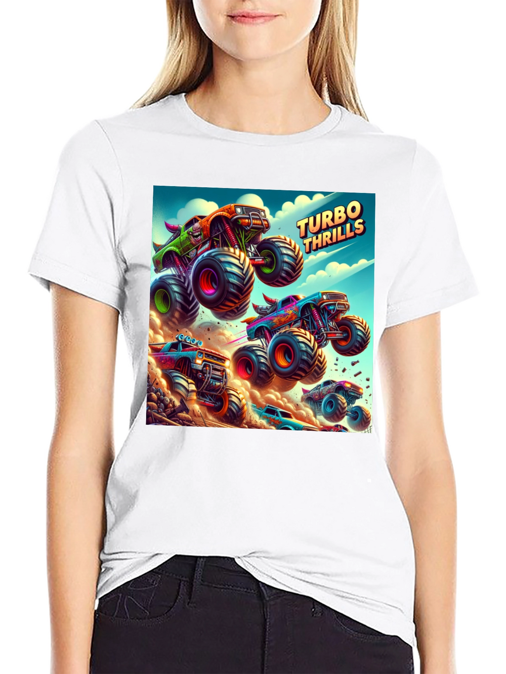 Turbo Thrills Monster Truck Graphic Tee