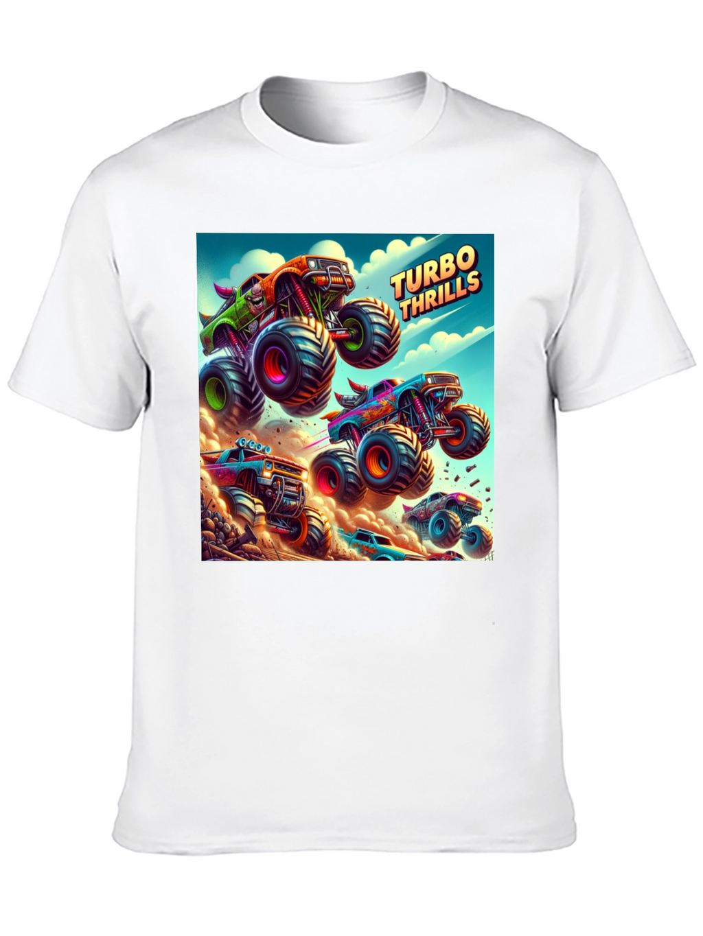 Turbo Thrills Monster Truck Graphic Tee