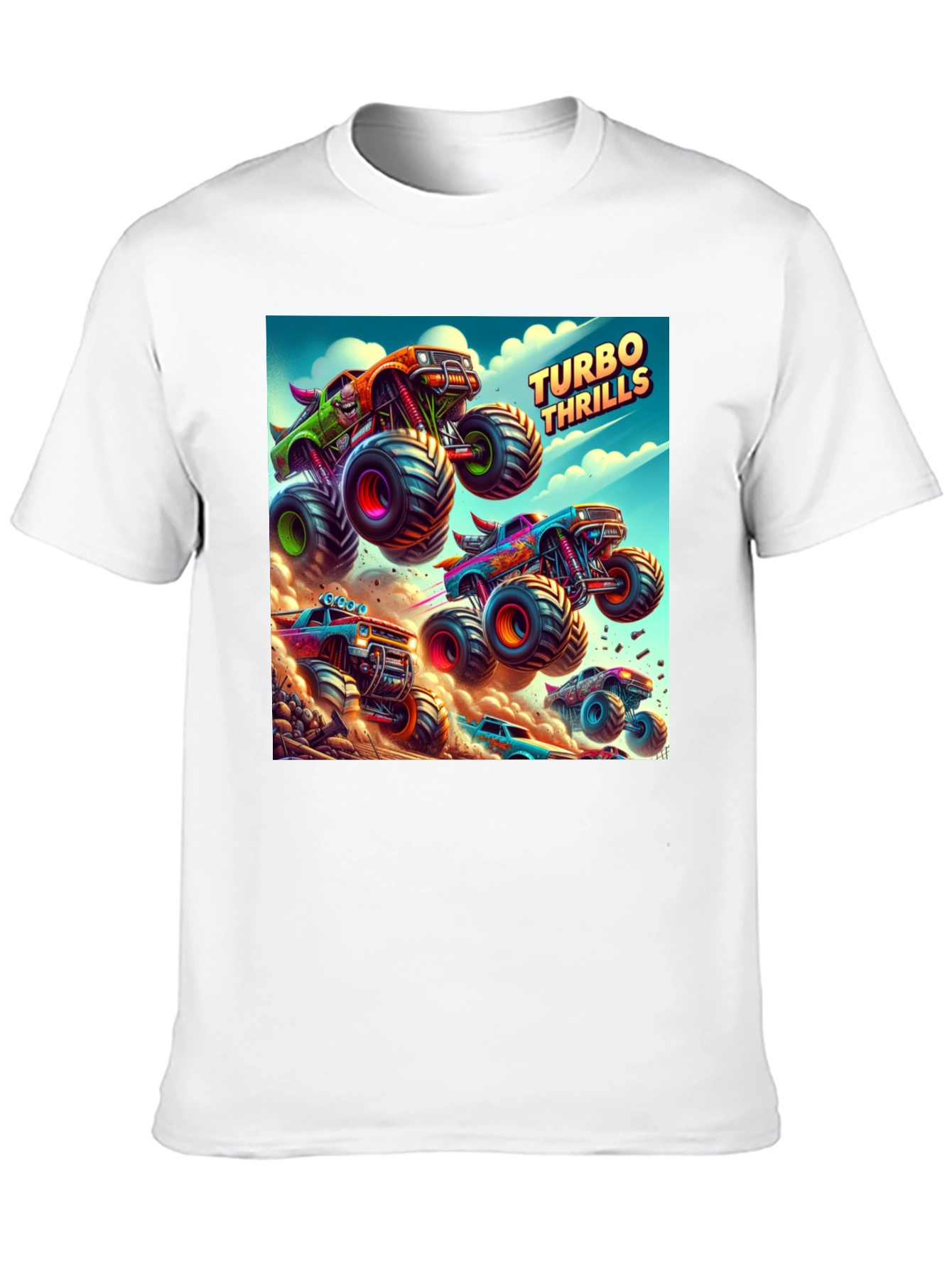 Turbo Thrills Monster Truck Graphic Tee