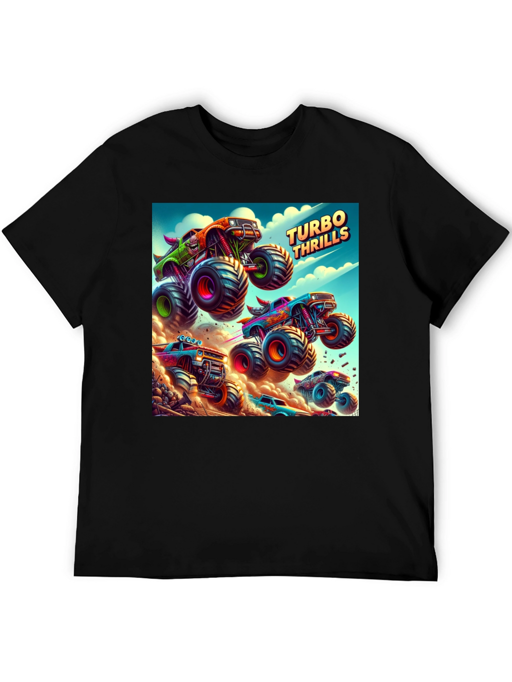 Turbo Thrills Monster Truck Graphic Tee