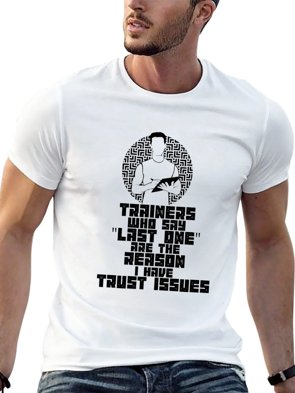 Trainers Trust Issues T-Shirt - Gym Humor Apparel