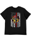 Firefighter Flag T-Shirt - Show Your Support!