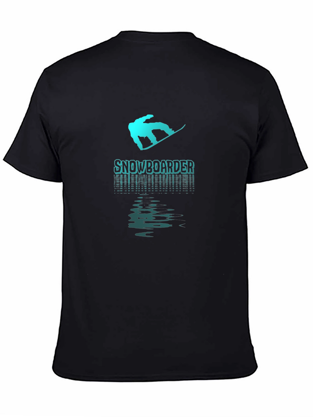 Snowboarder Graphic T-Shirt - Black