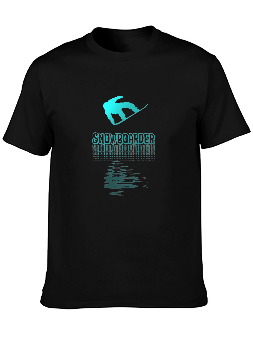 Snowboarder Graphic T-Shirt - Black