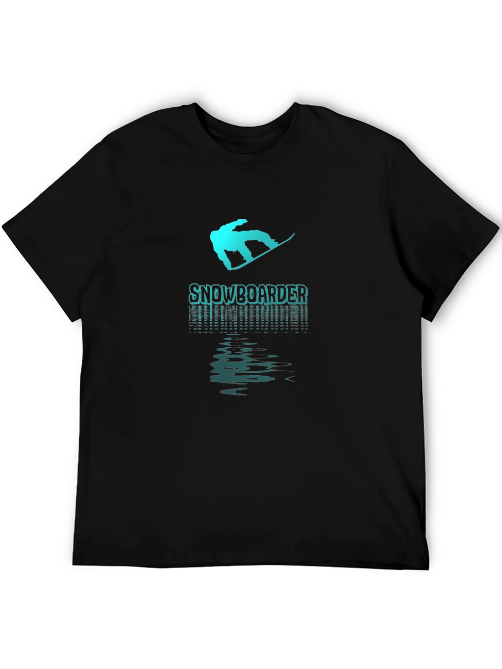 Snowboarder Graphic T-Shirt - Black