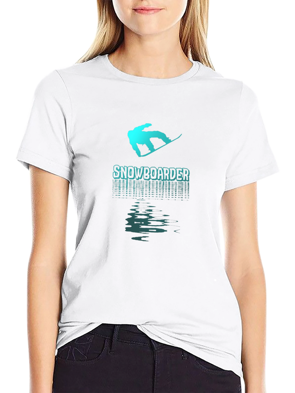 Snowboarder Graphic T-Shirt - Black
