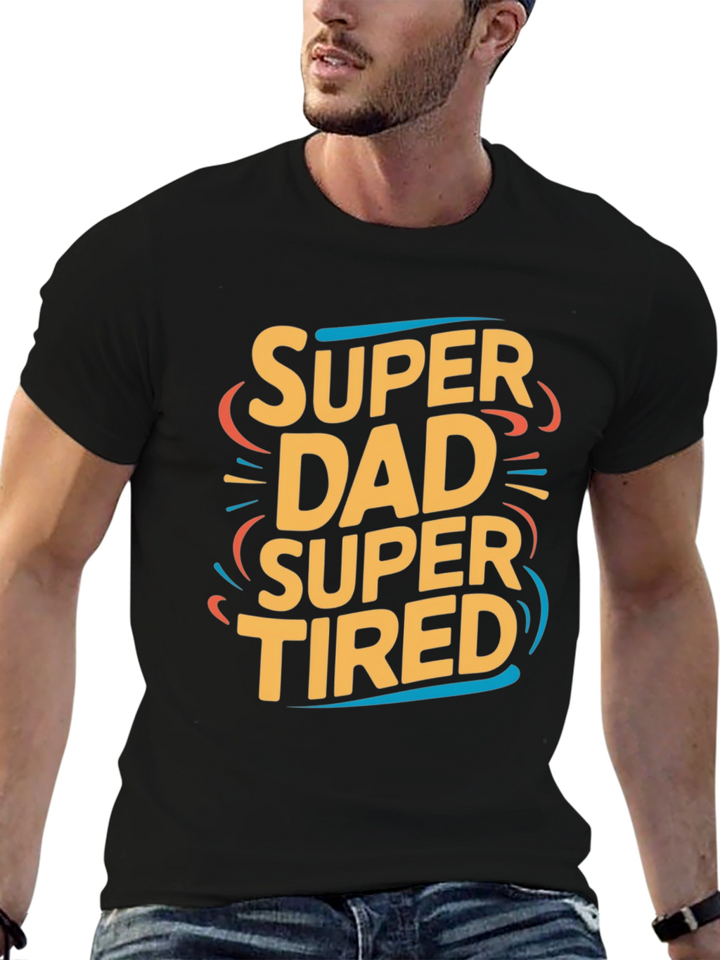 Super Dad Super Tired Graphic T-Shirt