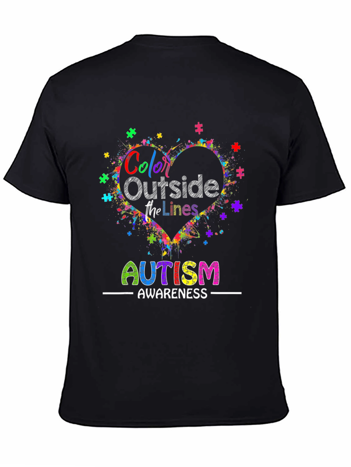Autism Awareness T-Shirt - Color Outside the Lines