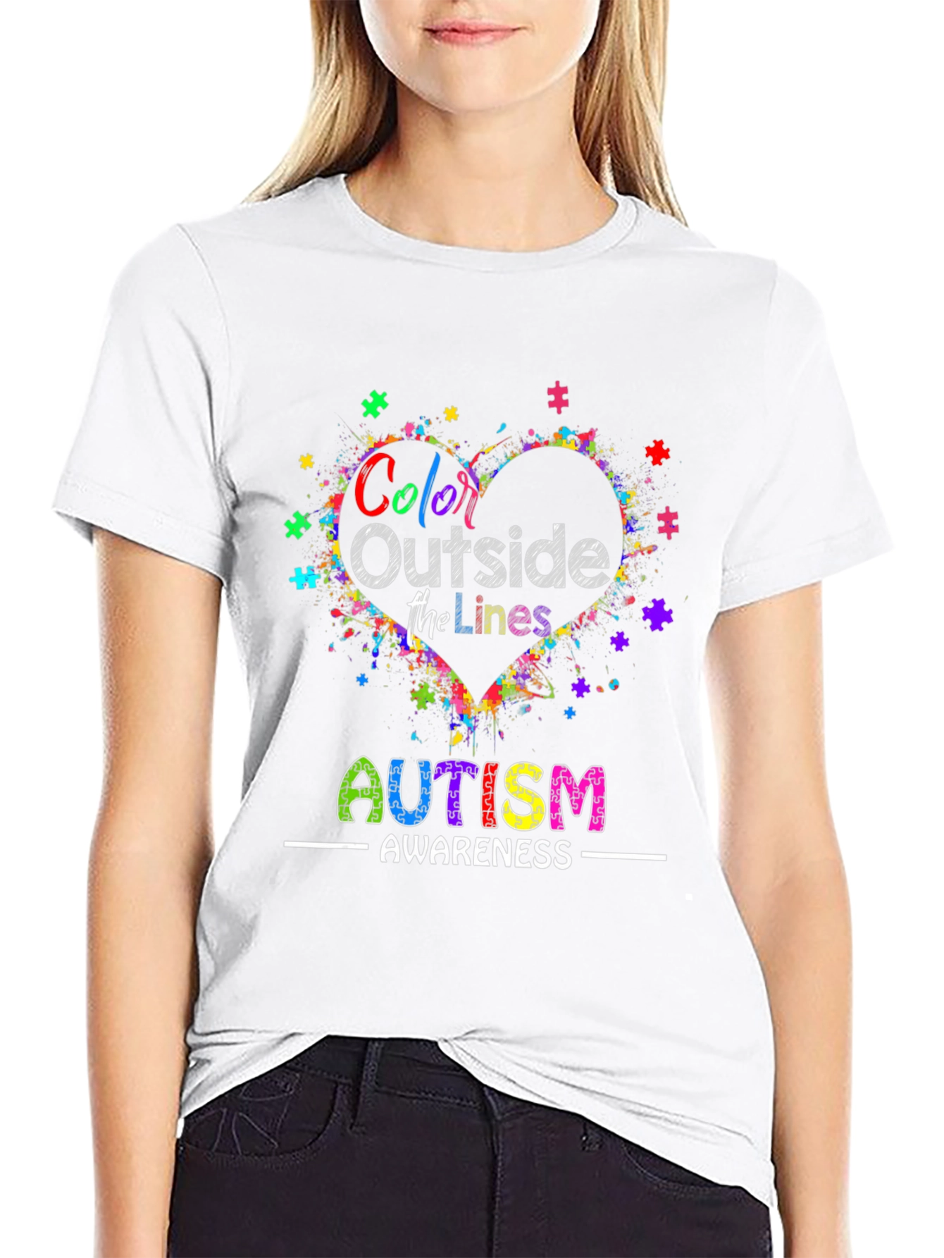 Autism Awareness T-Shirt - Color Outside the Lines