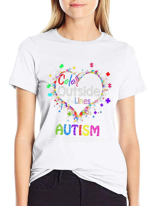 Autism Awareness T-Shirt - Color Outside the Lines