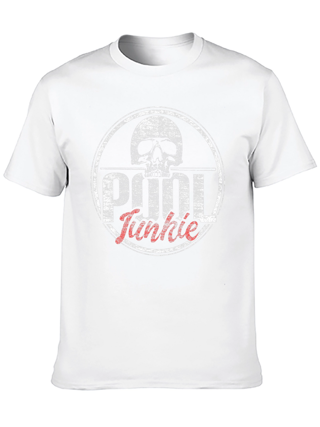 Pool Junkie Skull T-Shirt - Black Graphic Tee