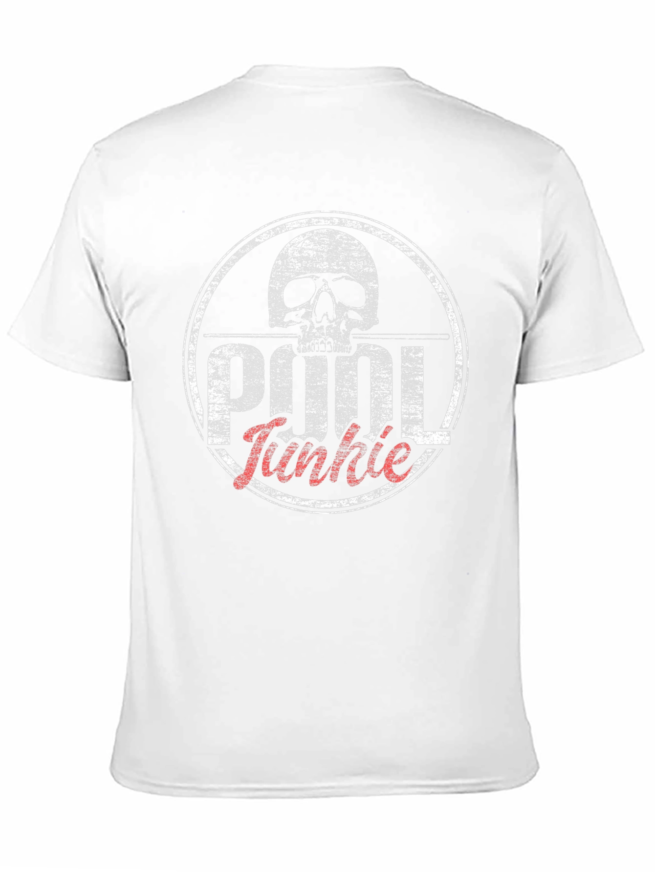 Pool Junkie Skull T-Shirt - Black Graphic Tee