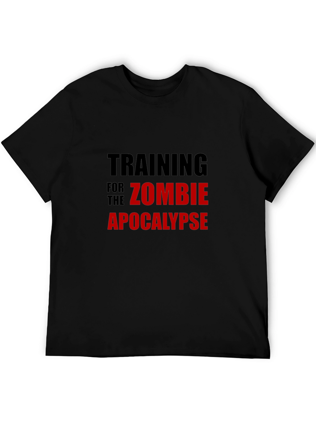 Zombie Apocalypse Training Black T-Shirt