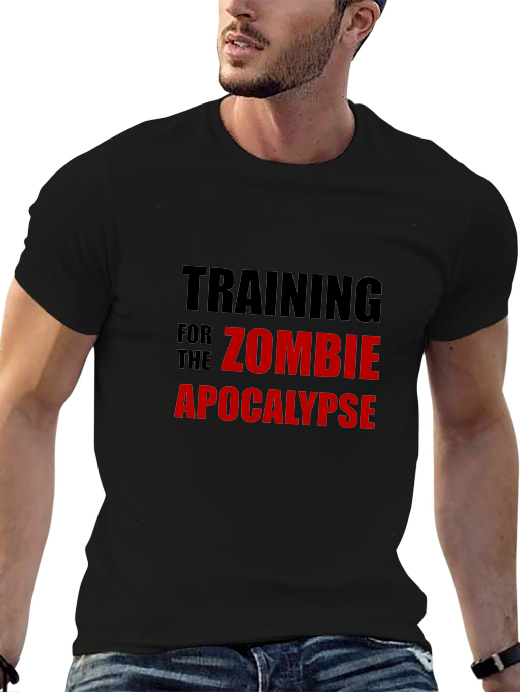 Zombie Apocalypse Training Black T-Shirt