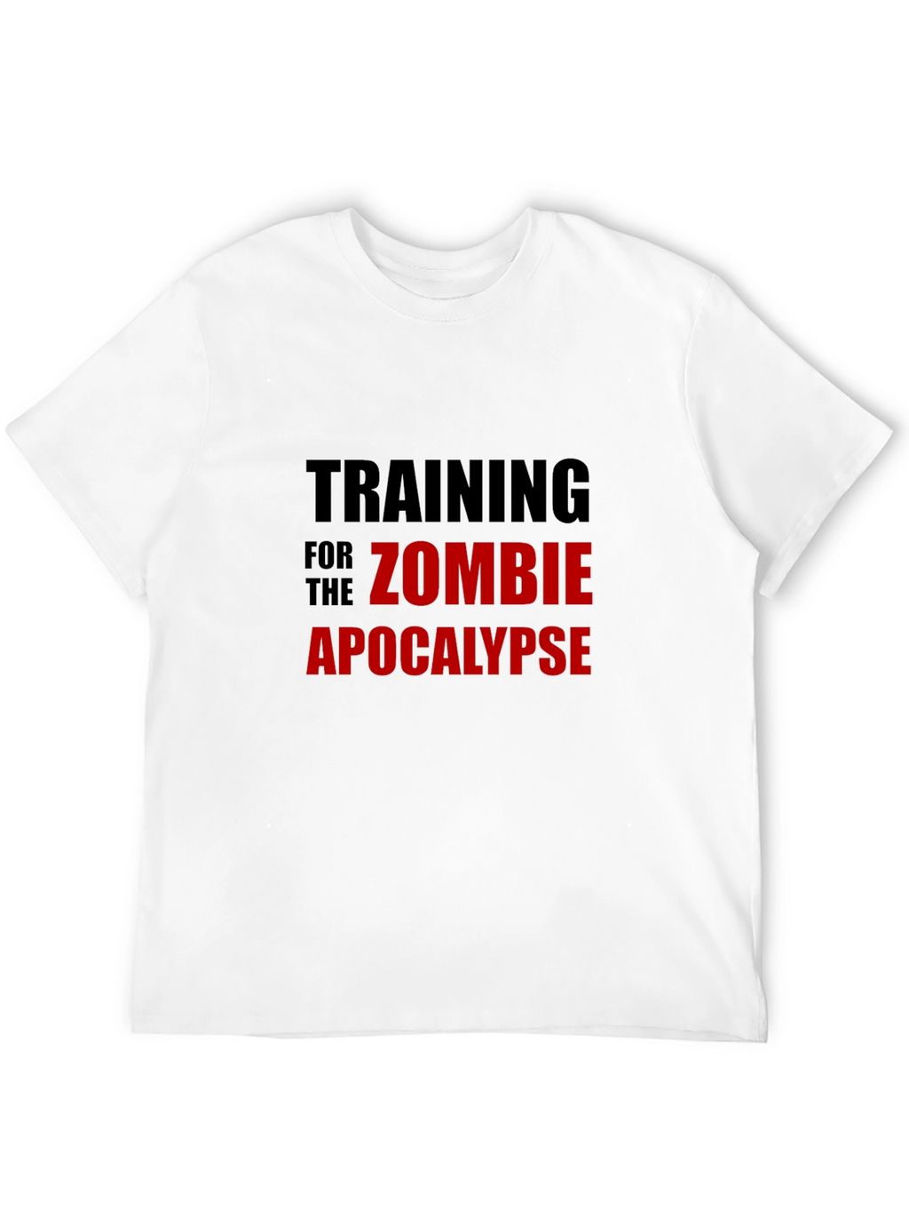 Zombie Apocalypse Training Black T-Shirt