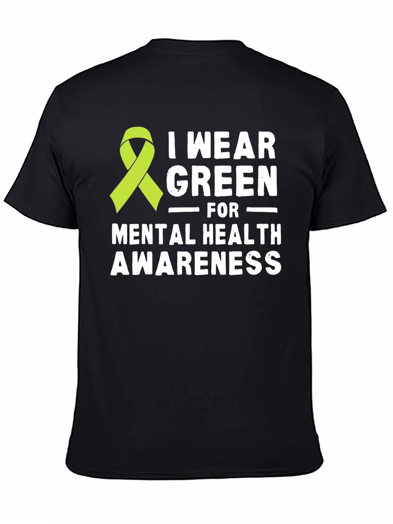 Mental Health Awareness Green Ribbon T-Shirt