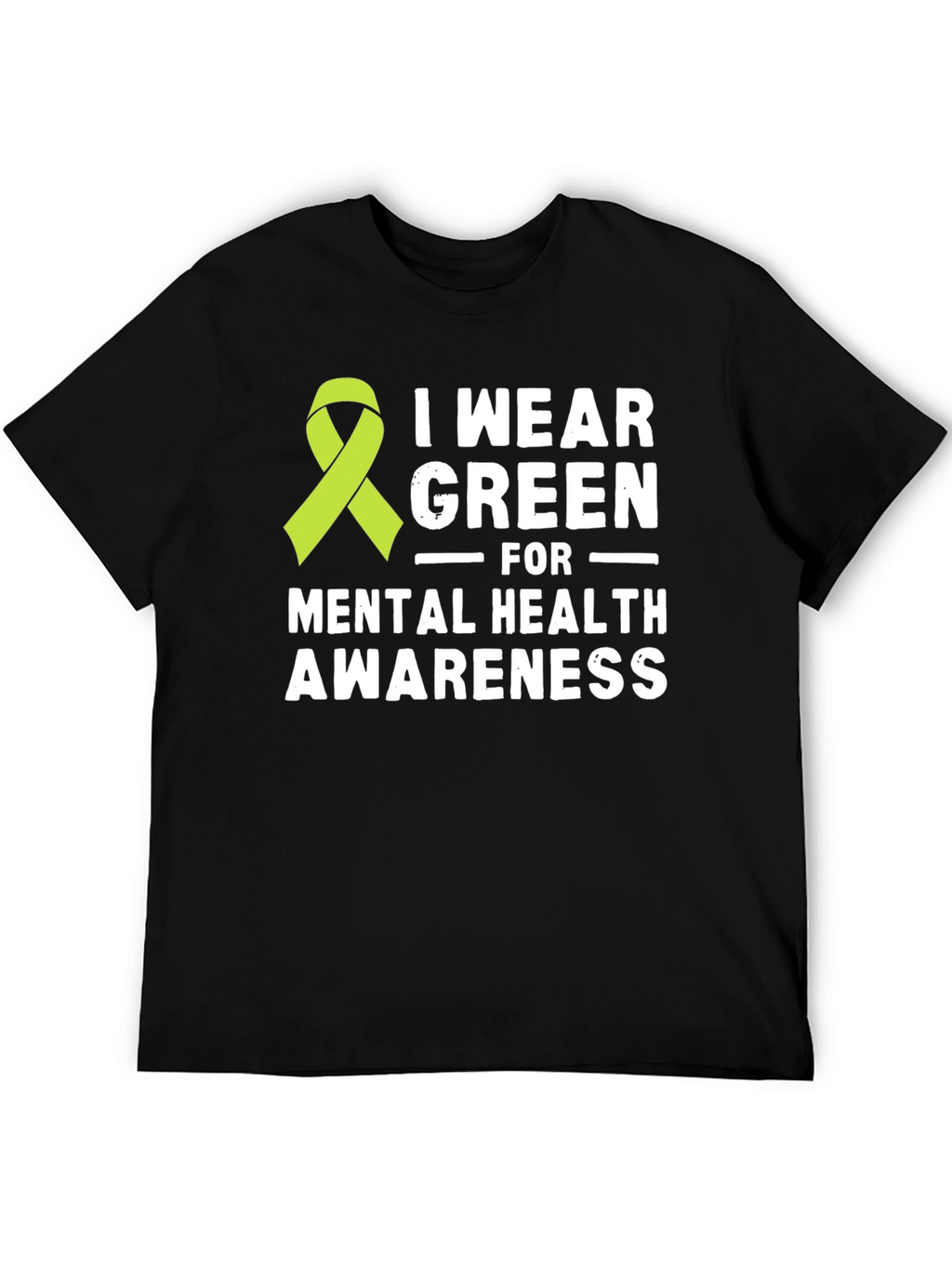 Mental Health Awareness Green Ribbon T-Shirt
