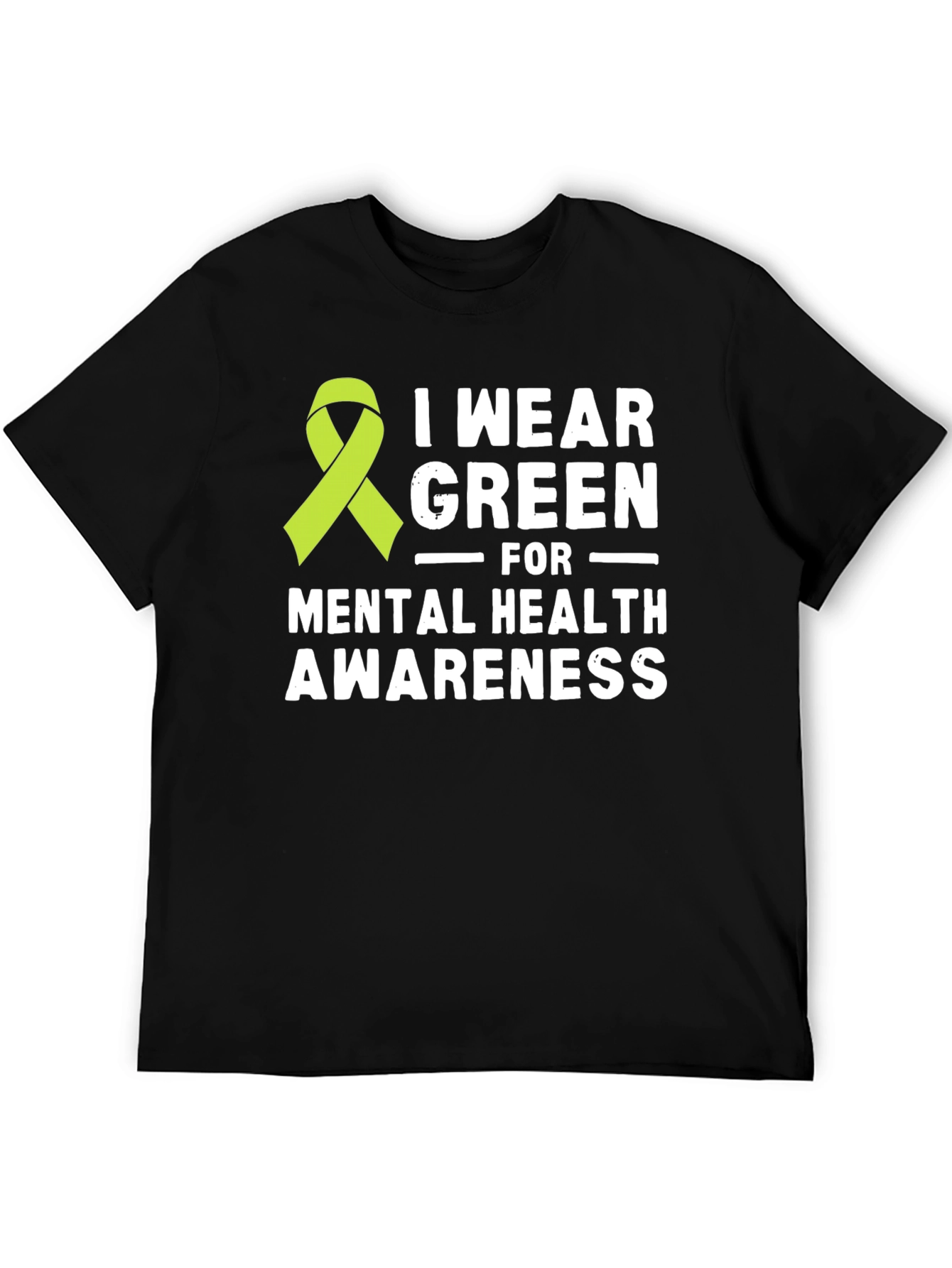 Mental Health Awareness Green Ribbon T-Shirt
