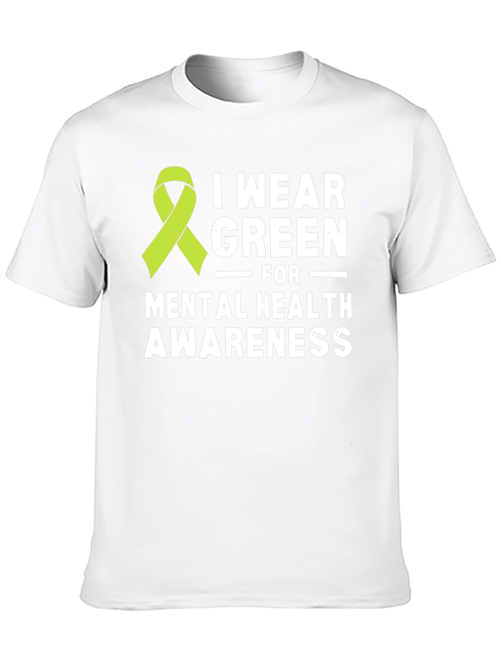 Mental Health Awareness Green Ribbon T-Shirt