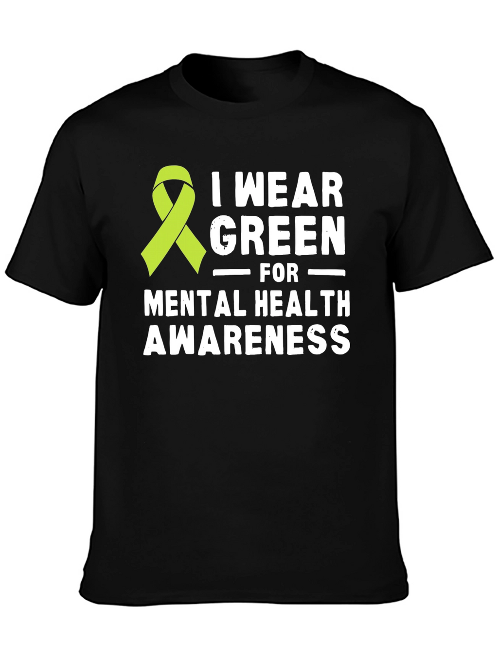 Mental Health Awareness Green Ribbon T-Shirt