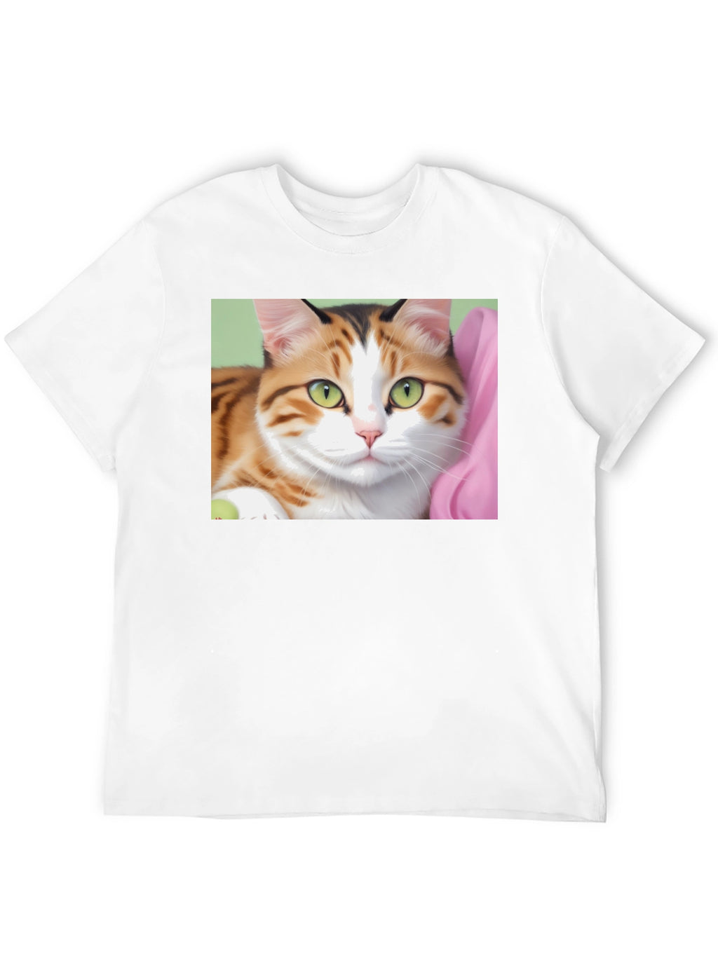 Cat Graphic Print Black T-Shirt