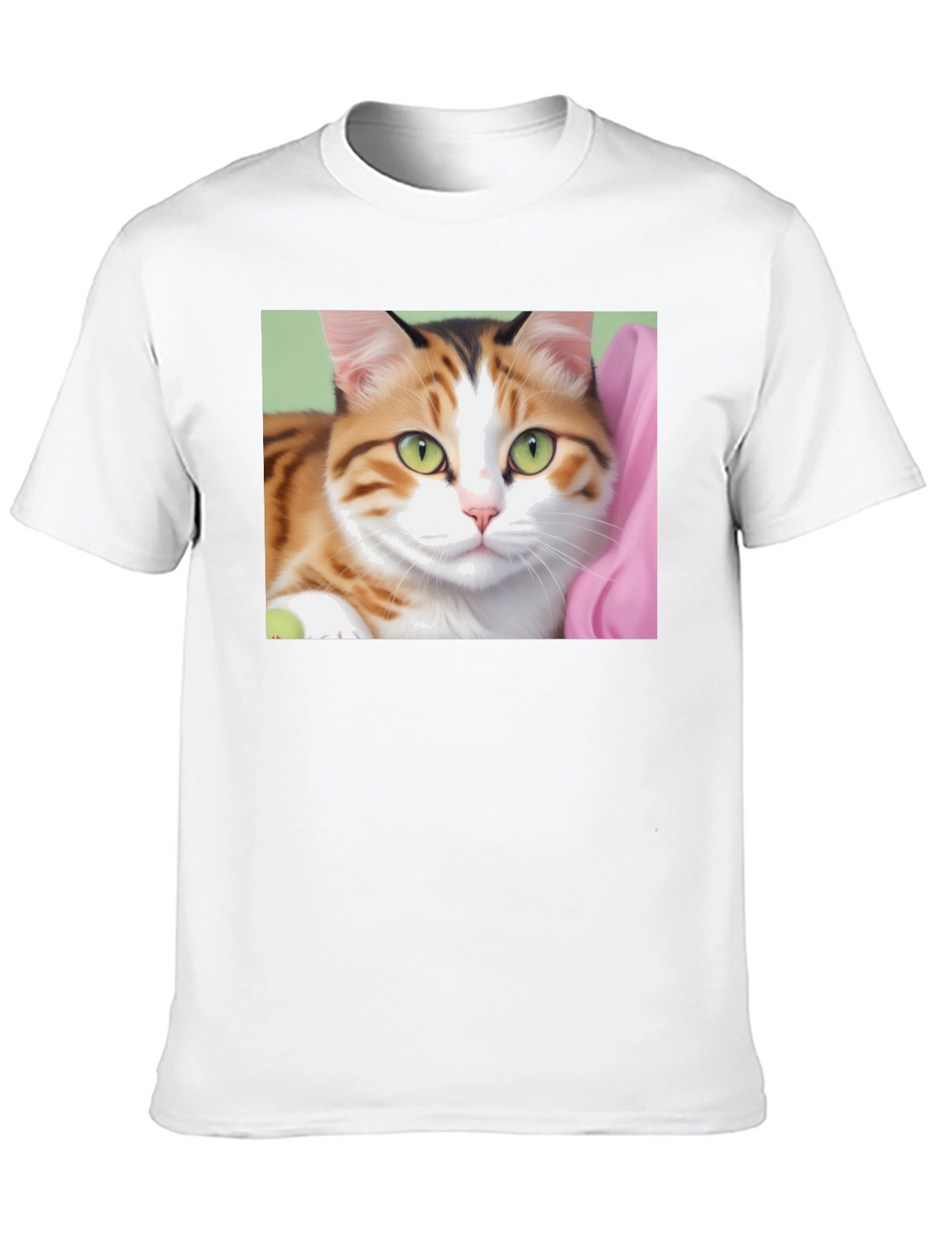 Cat Graphic Print Black T-Shirt