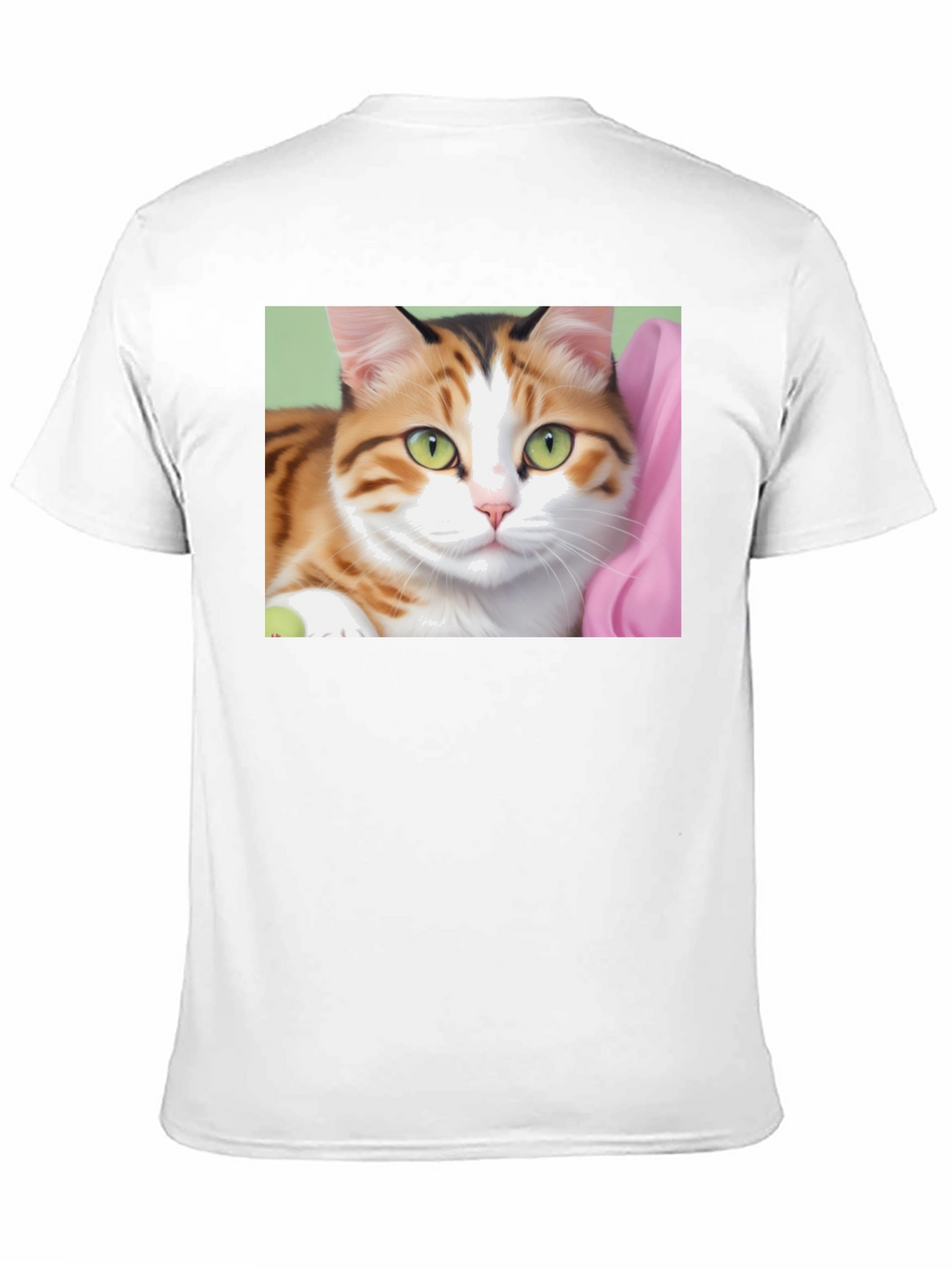 Cat Graphic Print Black T-Shirt