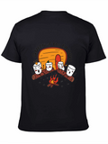 Marshmallow Campfire Graphic Tee - Black