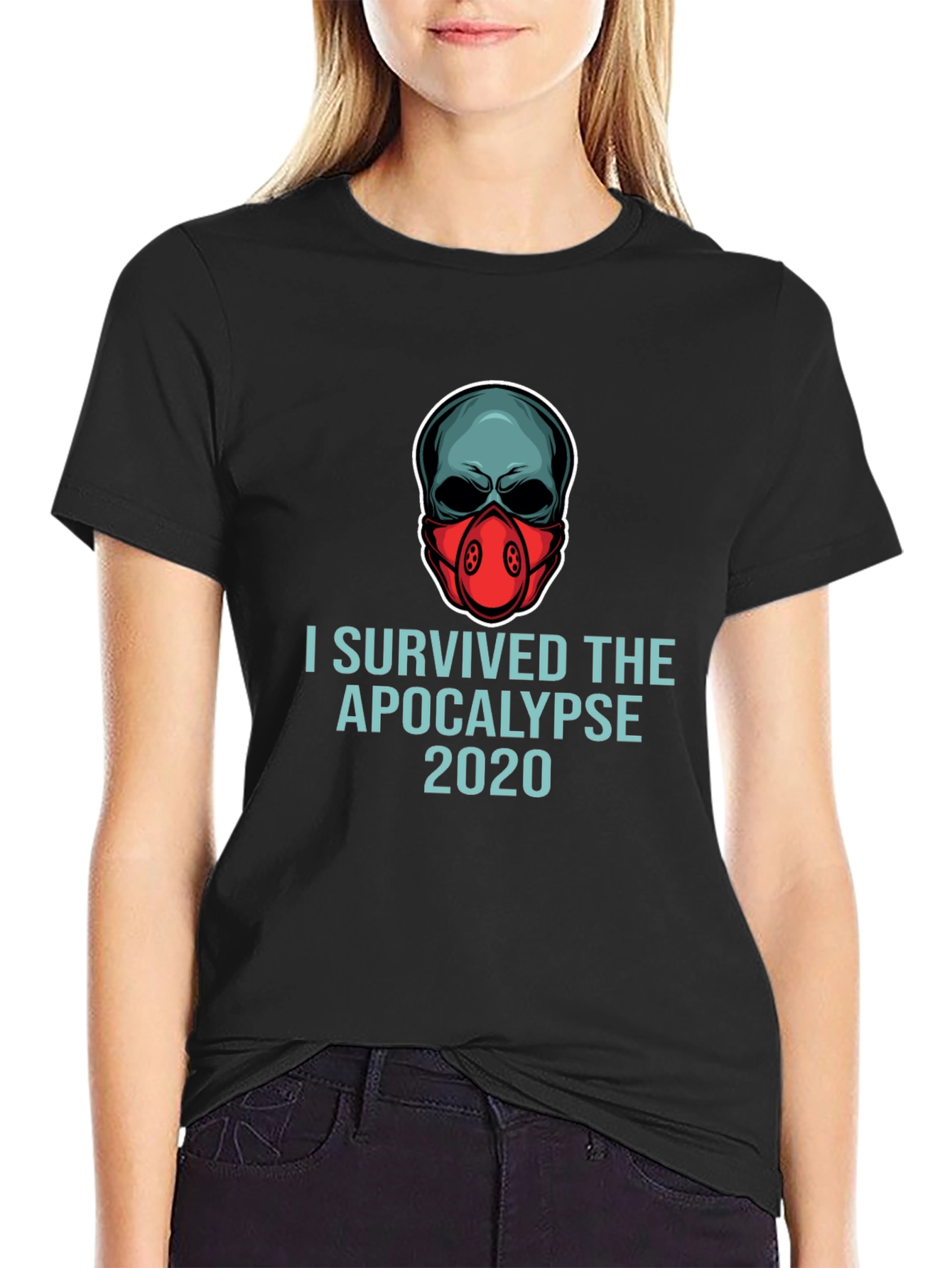I Survived the Apocalypse 2020 T-Shirt - Skull Mask Tee