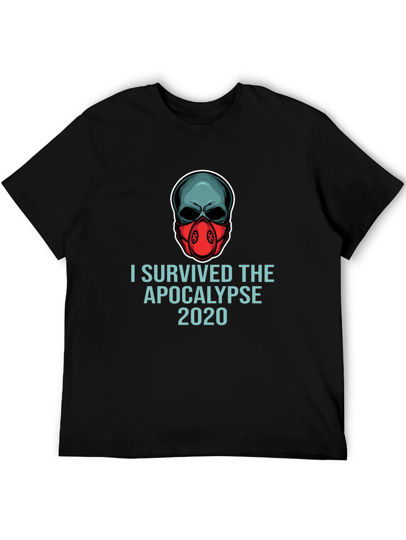 I Survived the Apocalypse 2020 T-Shirt - Skull Mask Tee